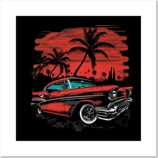 Retro Art Car Posters and Art